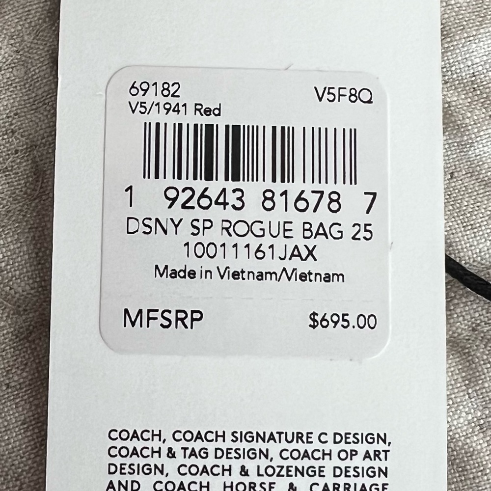 Coach Red Satchel with Playful Cartoon Patches - Picture 8 of 9